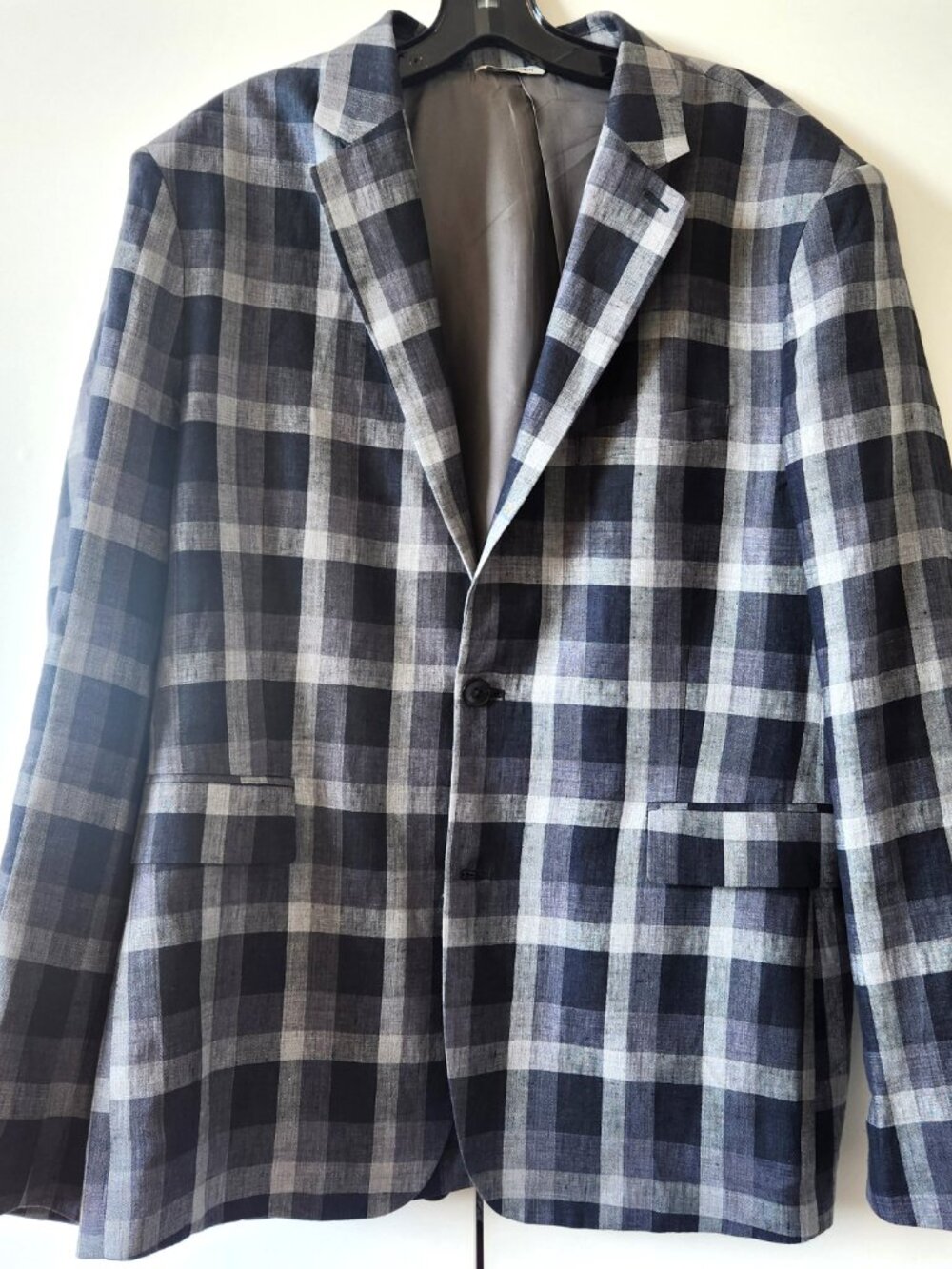 EUC - Cubavera Men's Collection Delave 100% Linen Sport Coat Blazer Black Large